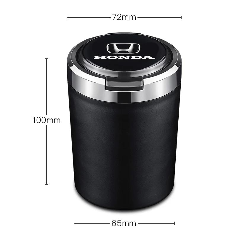 Car Interior Decoration Led Lighting Car Ashtray For Honda Civic Accord Fit CRV Jazz Odyssey Insight Legend HRV Accessories akx256