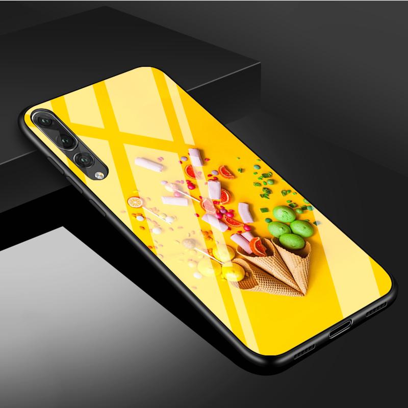 

Чехол для телефона Candy из закаленного стекла для Huawei P20 P30 P40 P40 Lite Pro Psmart Mate 20 30 Cover Shell Mate 30 Pro