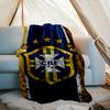 1PC Brazilian Football Federation Printed Soft Flannel Blanket Throw for Adult Bedroom Living Room Sofa Camping Travel Fan Gifts Christmas Gifts