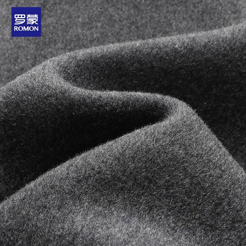 Romon Men's Wool Blend Detachable Down Vest Mid-length Coat