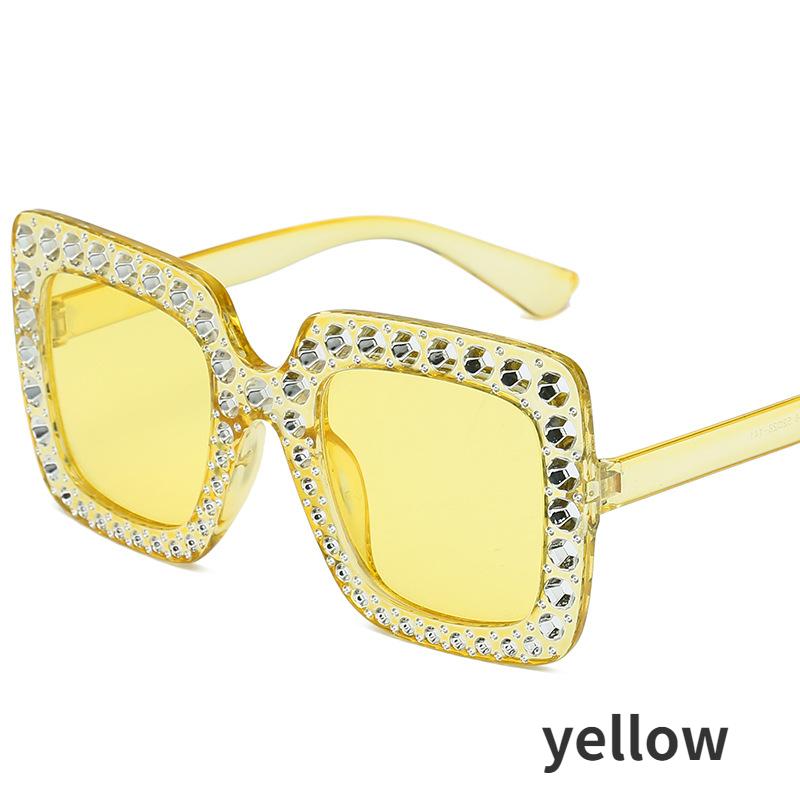 

10 кольорів унісекс Модні великі сонцезахисні окуляри Жіночі розкішні зовнішні окуляри UV400 Модні ретро великі квадратні сонцезахисні окуляри as picture