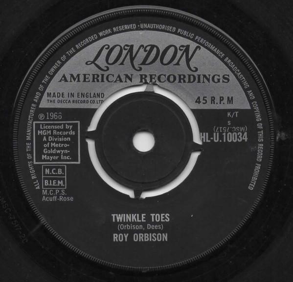 

7inch Record ROY ORBISON Twinkle Toes HLU10034 London Records 1966 UK Rock Used