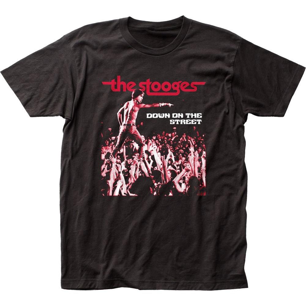 

Iggy Pop Down On The Street Mens T Shirt Music Classic Stooges Band Tee Black Unisex T-Shirt S