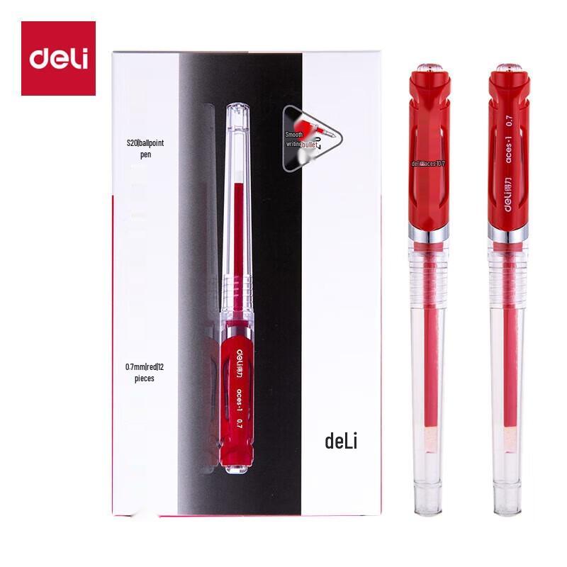 Deli 0.7mm Signature Gel Pens, 12-Pack
