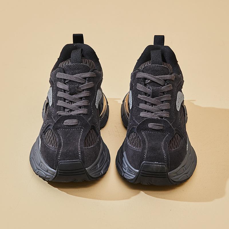 Nové dámské tenisky, módní sportovní jednobarevné boty se silnou podrážkou