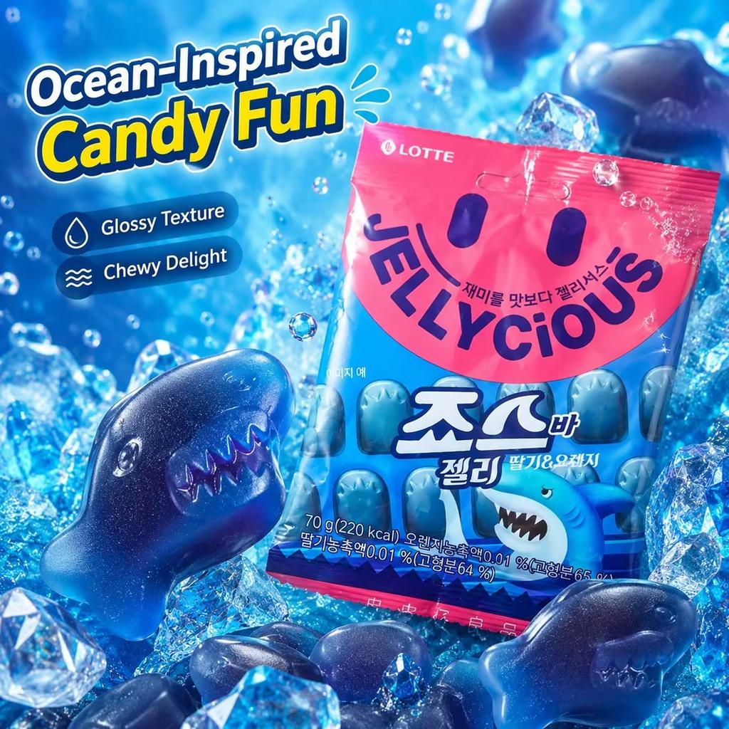 Lotte Haai-vormige Gummy Snoep 70g