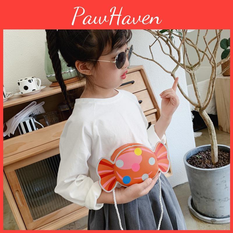 Candy Cute Children Mini Crossbody Bag With Water Resistant Fabric Kids Toddlers