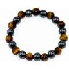 Cross-border Tiger Eye & Hematite Obsidian Beaded Men's Fashion Bracelet