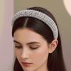Wide-brim Rhinestone Headband Baroque Sponge Hair Hoop Crystal Hairband  Wedding