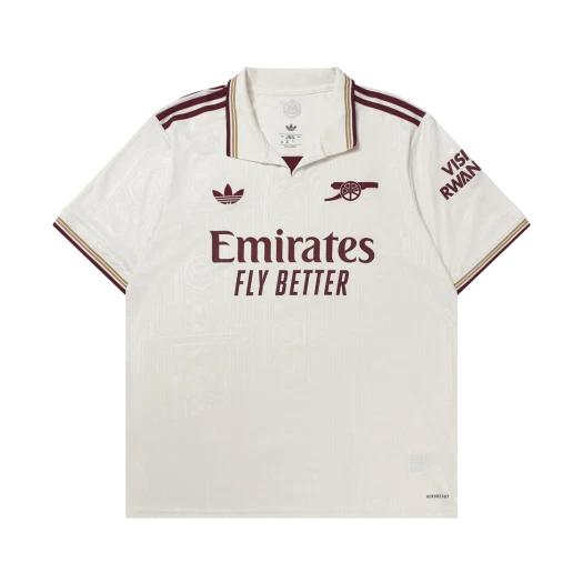 adidas Arsenal 2025/26 3rd Jersey Cloud White Team Coll Burgundy 2 - KR Sizing (Non Marking Ver.)