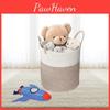 Rope Cotton Woven Storage Basket With Handles For Dirty Clothes Storage Use Home