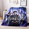 1PC Wednesday Blanket, All-season Lightweight Home Office Outdoor Nap Multifunctional Blanket, Christmas Gifts