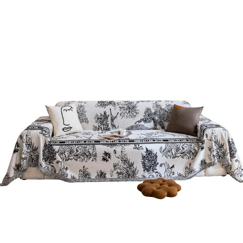 Chenille Sofa Towel Cover Cloth Universal Four Seasons Universal Sofa Cushion Cover Non-Slip Cover Blanket Anti-Scratching