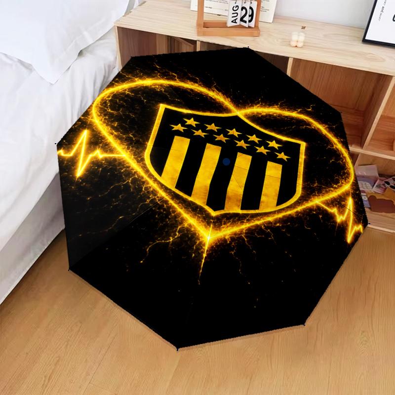 Peñarol Football Club Umbrella Folding Umbrella, Automatic Umbrella 8-Frame for Travel, Camping Use Gift for Halloween Christmas