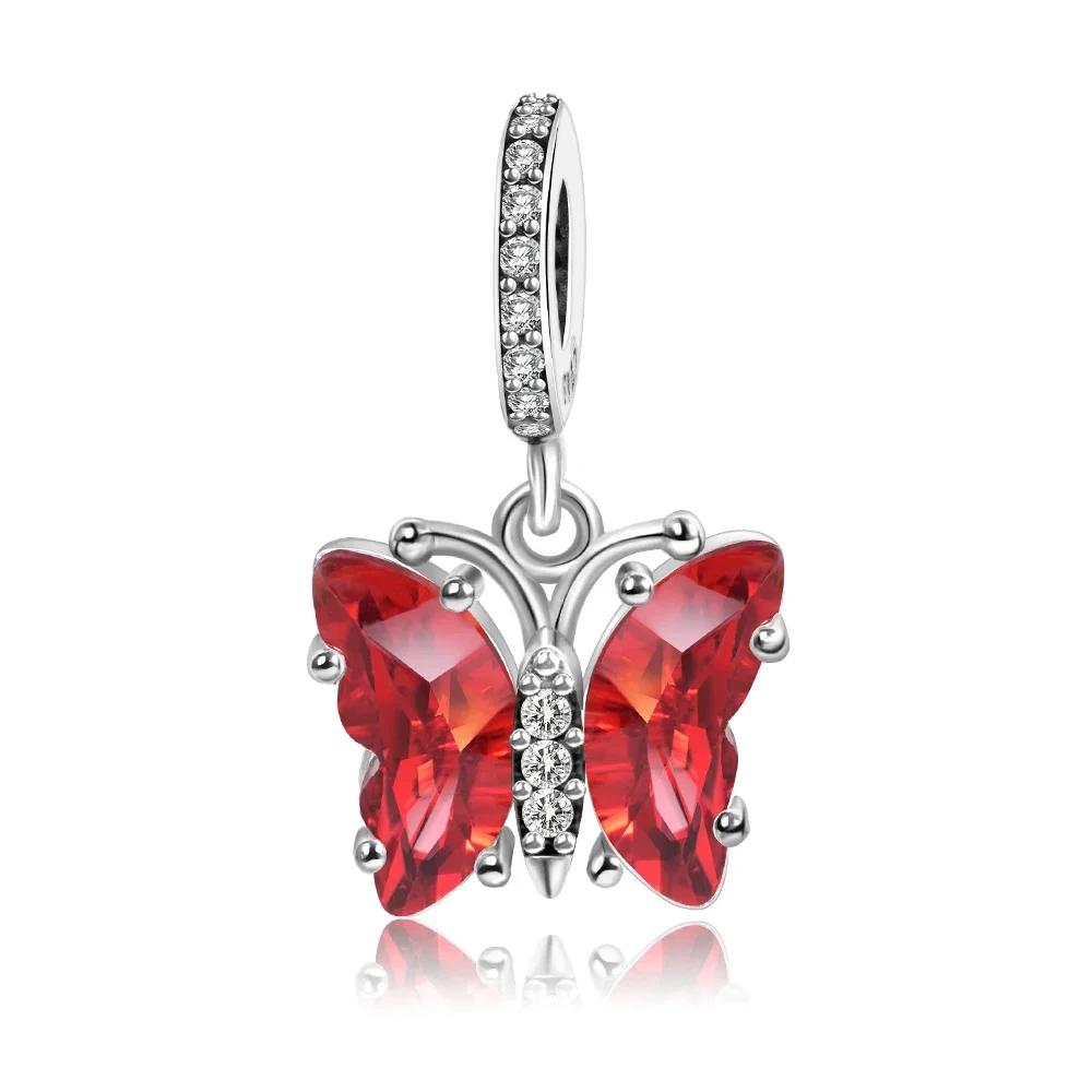 Coppermurano Glass Butterfly Charms Series For Women'S Bracelet Necklace Diy Fine Jewelry Gift