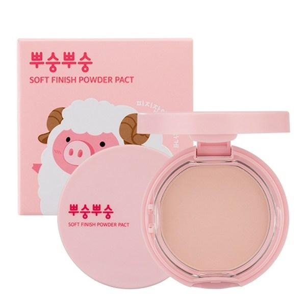 

Mi Factory Puong Puong Powder Pact 9г, Розовый, 1 шт. Популярная корейская косметика