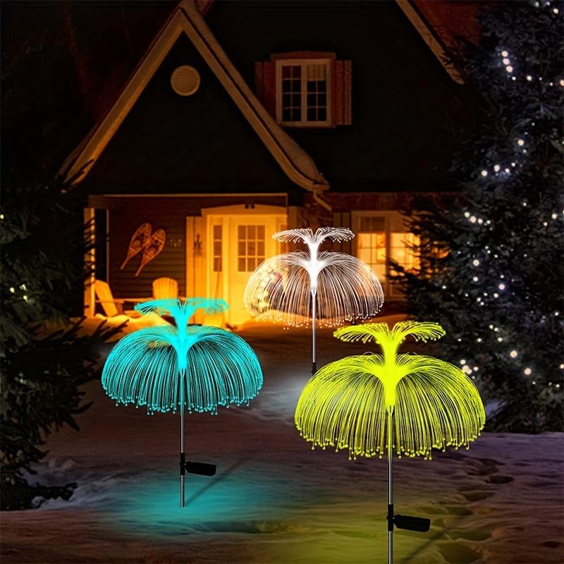 1pc 2 Layer Magical Solar Jellyfish Lights Waterproof Multi-Color LED for Garden & Festive Decor Outdoor Solar Light