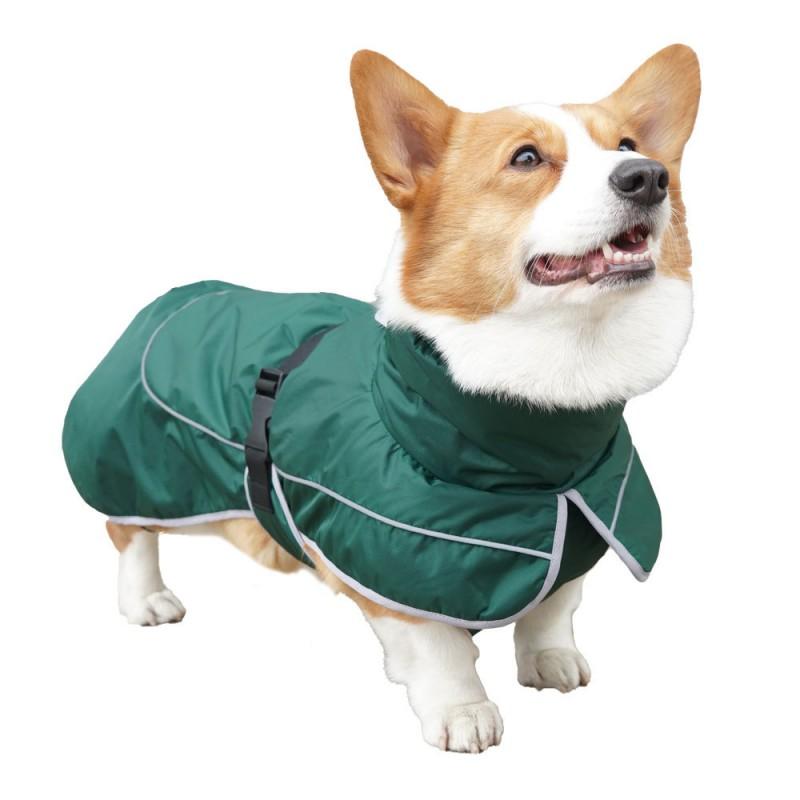 Winter Pet Vest Large Medium Dogs Warm Thick Cotton Coat With Reflective Trim Windproof Cold-Resistant Golden Retriever