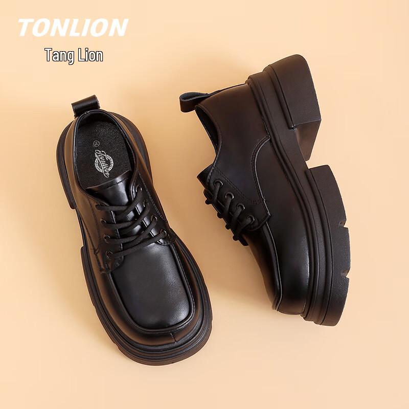 TonLion Women s Platform Loafers 38