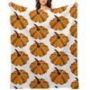 Polka Dot Pumpkin Throw Blanket Shaggy Cute christmas gifts Luxury Designer Blankets