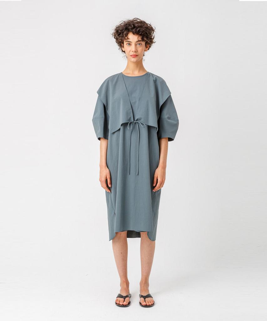 Page Flap Point Dress_Khaki