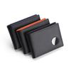 Men's Genuine Leather Wallet with Apple AirTag Holder, Dollar Clip, Anti-Demagnetization, Anti-Theft.