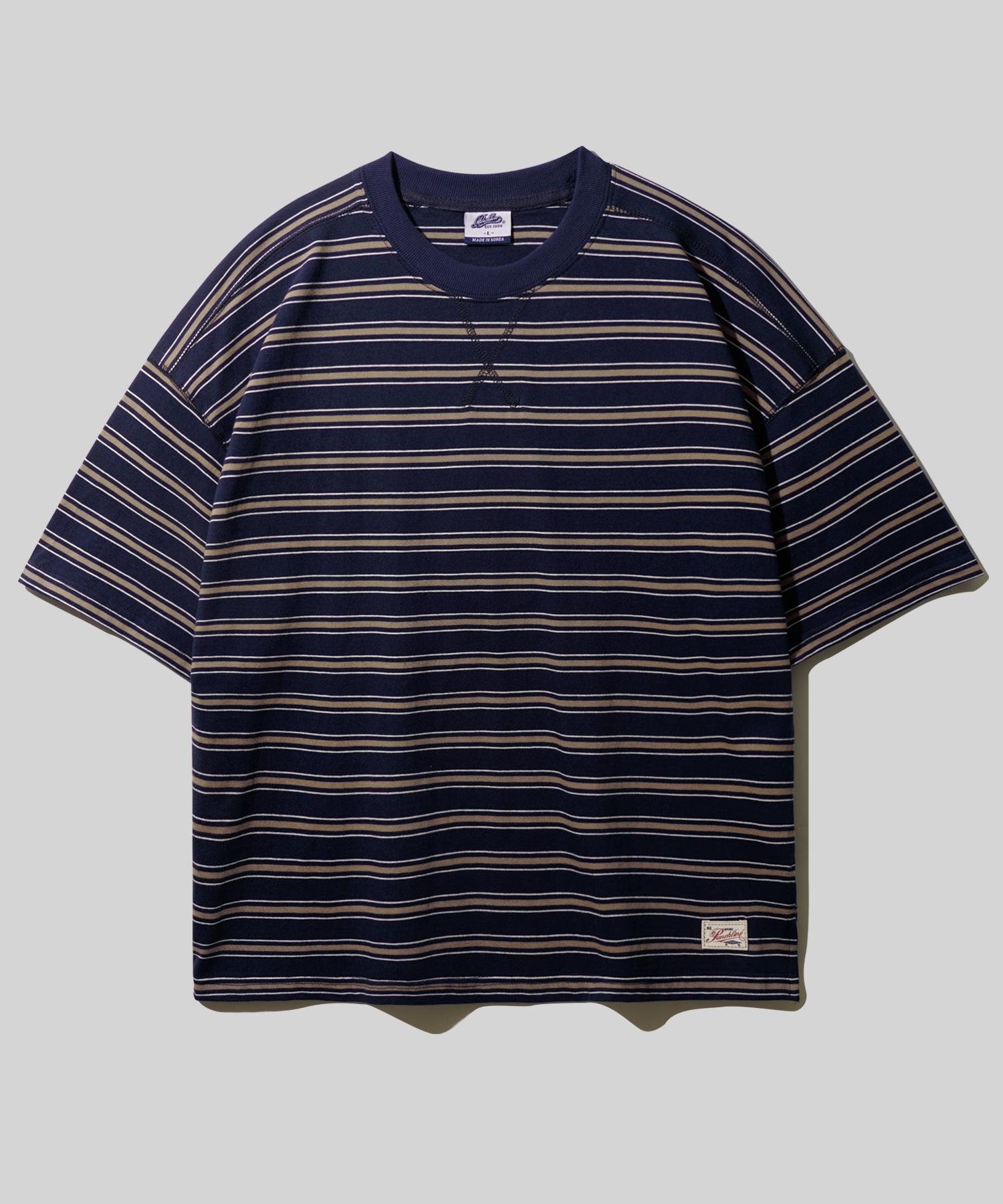 Punchline Roy Stripe Short Sleeve Dark Navy Isst9199 Dark Navy/M