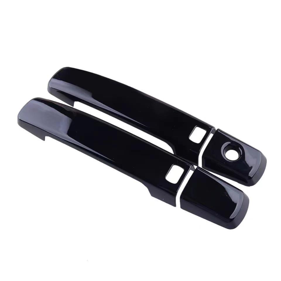 Coppa Maniglia Porta in Fibra di Carbonio Nera Lucida per Nissan Qashqai/Dualis 06-13