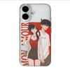 Etui na telefon dla pary anime na iPhone 17 Pro Max, 16, 15 Pro, 14, 13 - Odporne na upadki i Design transgraniczny