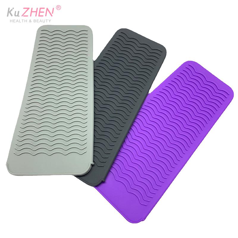 1PC Silicone Hair Curling Wand Cover Hair Straightener Storage Bag Hairdressing Curling Iron Insulation Mat Heat Resistant Pouch