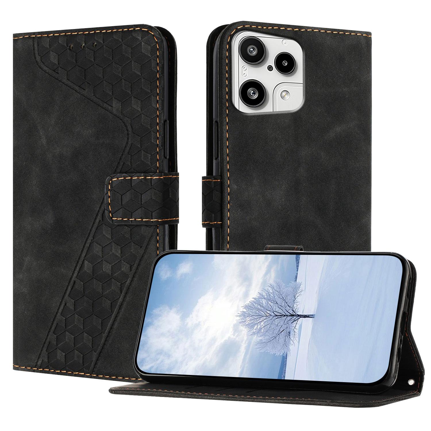 

For Nothing Phone (3a) Lite 5G Leather Case 7-Shaped Pattern Wallet Stand Shockproof Phone Cover