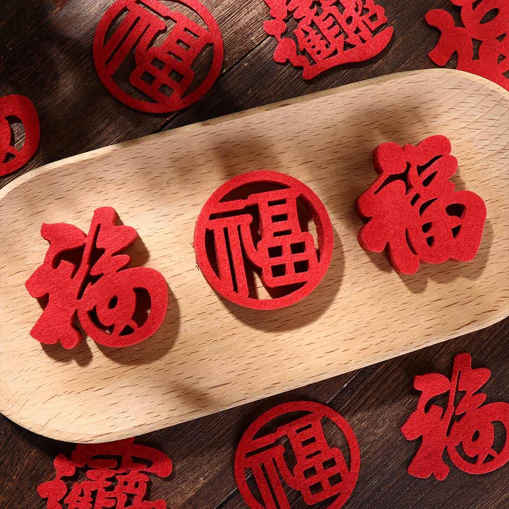 Non-sticky Window Decorations Mini Size Spring Festival Decorations Fortune Decorations  Party