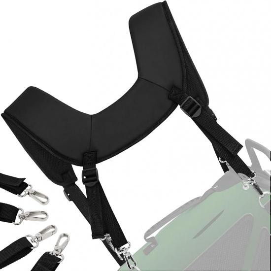 Golf Bag Straps,Universal Replacement Double Shoulder Shoulder Straps,PU Leather Golf Bag Carry Strap Double Shoulder Straps(pu