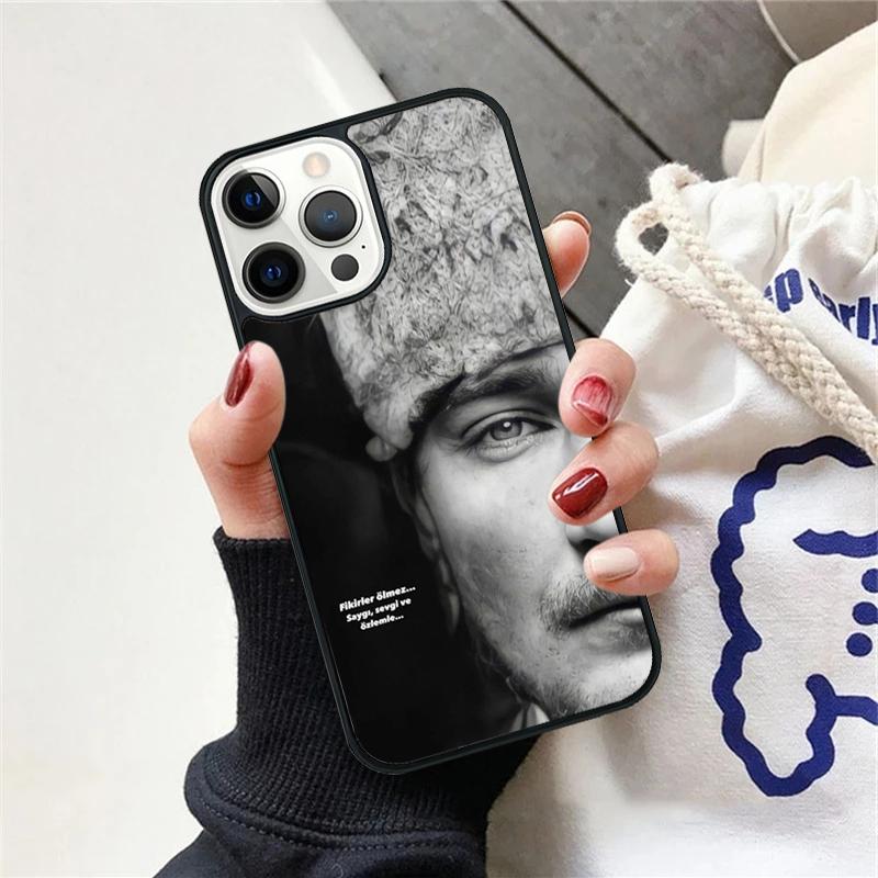 Turkey Mustafa Kemal Ataturk Phone Case For iPhone 17 Air 15 16 Cover  11 13 14 Pro Max 12 Plus Max Fundas