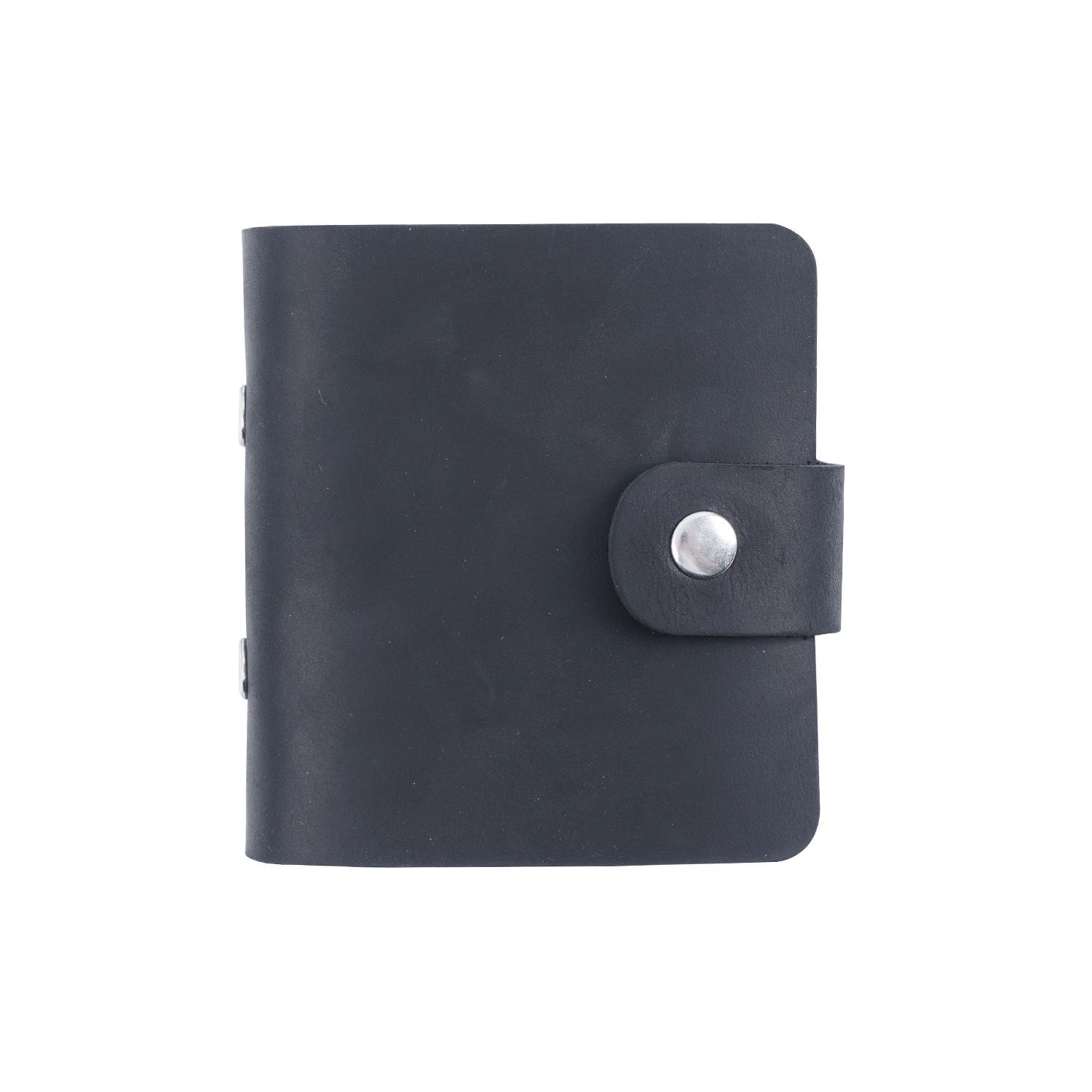 Cute Genuine Leather Loose-Leaf Eco-Friendly Mini Diary Travel Journal Custom Business Trip Notebook чёрный