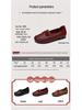 2025 Ethnic Style Handmade Genuine Leather Soft Bottom Shoes for Middle-Aged Women