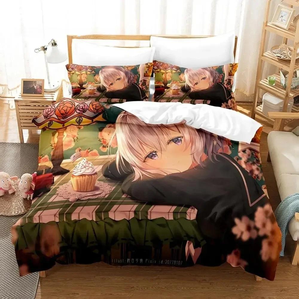 Zombie Land Saga 3D Print Bed Sheet Set Printed Duvet Cover Pillowcase Bedding Set Linen Sheet Quilt Cover Full Queen King Size