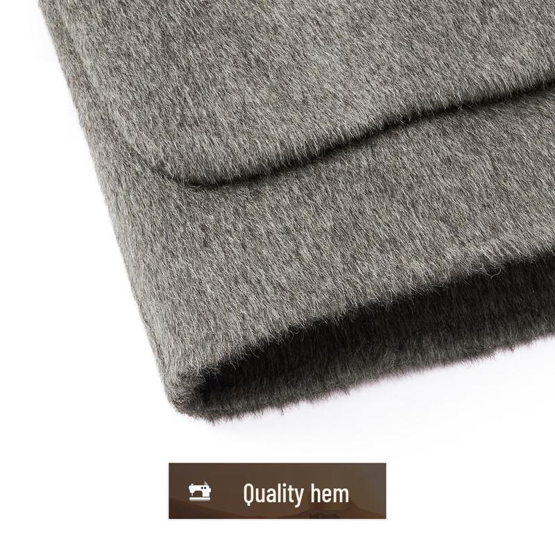 Men's 100% Merino Wool Double-Faced Business Overcoat