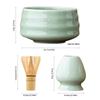 4Pcs Japanese Matcha Tea Set Safe Bamboo Whisk Teaspoon Tea Sets Matcha Bowl Matcha Whisk Holder for Tea Lovers Tea-Making Tools