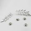 1 Pair Brooch Pins Leaf Shape Decoration Jewelry Long Lasting Lapel Brooches Clothes Decor