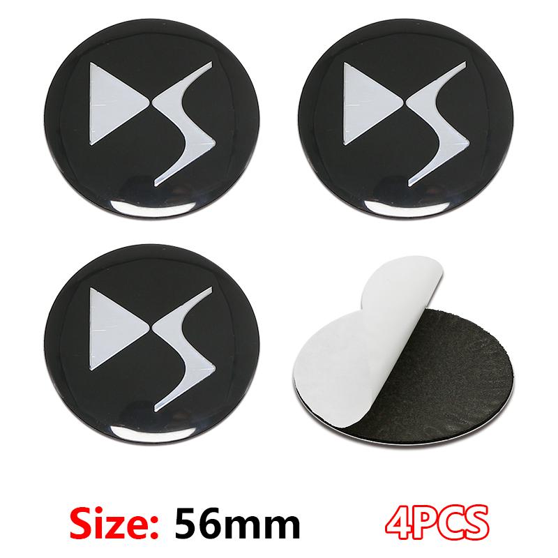 

4 шт. 56/60 мм Наклейки-заглушки центральних ковпаків коліс автомобіля Для Citroen C1 C2 C3 VTS C4 Saxo C4L C5 C6 C8 Xsara Picasso Berlingo DS