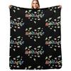 Heartstopper Heart of Leaves (Black Background) Throw Blanket Easy Care Comfortable Blanket for Couch
