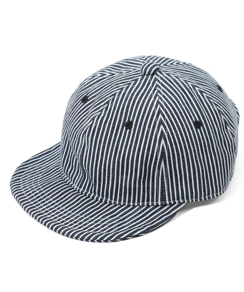 Kojima Genes 6-Panel Cap, Hickory Stripe, Workwear-Inspired Design, Adjustable, Made In Japan Okayama, RNB-9078