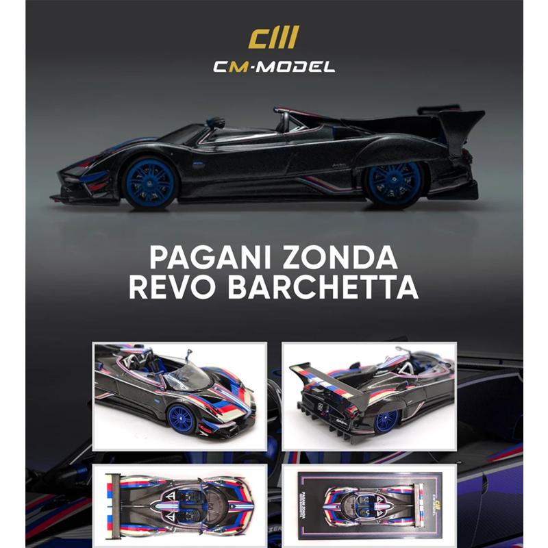 CMModel 1:64 Pagani Zonda Revo Barchetta McLaren 720SGT3X-02 Alloy Die Cast Car Model Collection Ornament Gift