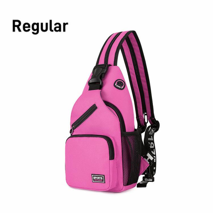 Women Chest Bags Adjustable Backpack and Single Shoulder Bag With Earphone Hole Girl Small Sports Travel Messenger Oxford Bag