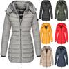 Womens Warm Winter Collar Hooded Long Coat Zipper Jacket Outwear Parka