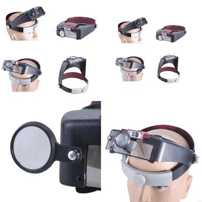 LED Head-Mounted Illuminating Microscope Headband Repair LED Lamp Magnifier