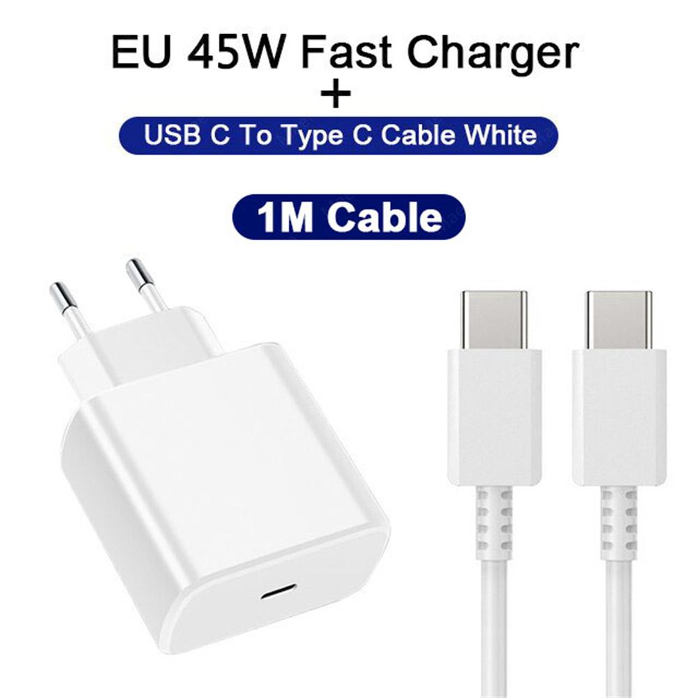 45W USB Charger Quick Charge Phone Adapter Type C Super Fast Charging Wall Charger For iPhone Samsung Xiaomi  EU/US Plug