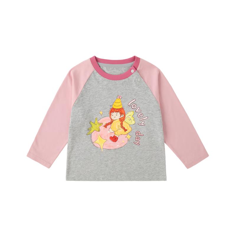 Dudu Kids 100% Cotton Girls' Long-Sleeve T-shirt