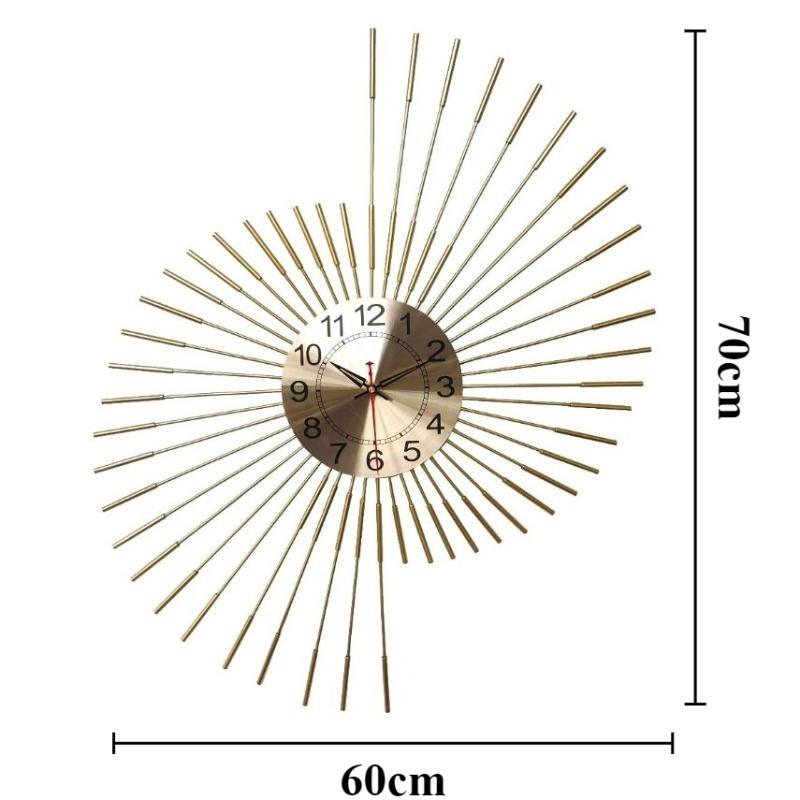 Бесшумные настенные часы Креативные металлические настенные часы Современные минималистичные большие подвесные часы Декоративные элементы и аксессуары для гостиной